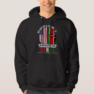 Kenyan American Patriot Heart ist aus Kenya Ground Hoodie