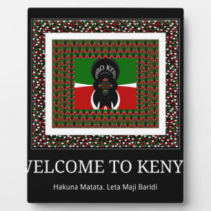 Kenyan Celebration: Ein herzlicher Empfang Kenias Fotoplatte