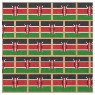 Kenyan Flag & Kenya Fashion Fabric / Sport Stoff