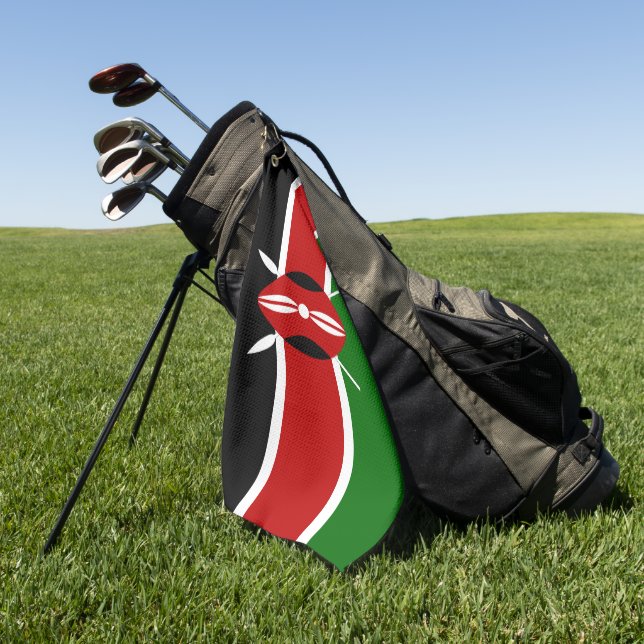 Kenyan Flag & Kenya Golf Urlaub /Sport Golfhandtuch (Gras)