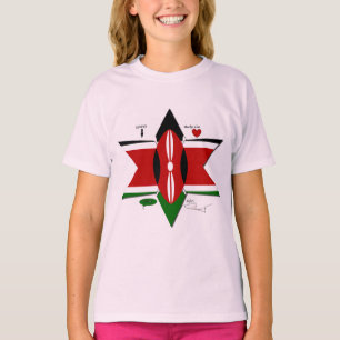 Kenyan Flag Safari Design: Liste der Bucket-Server T-Shirt
