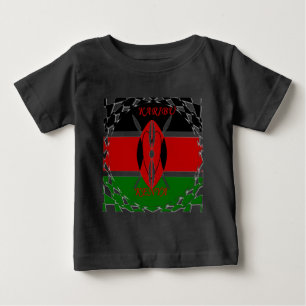 Kenyan Flag Unity: Tuko Pamoja Design Baby T-shirt