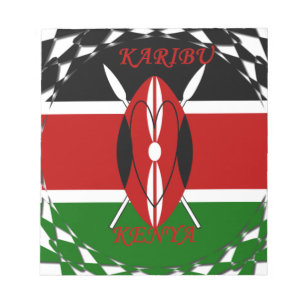 Kenyan Flag Unity: Tuko Pamoja Design Notizblock
