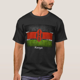 Kenyan-Flagge T - Shirt die Qualität der Männer