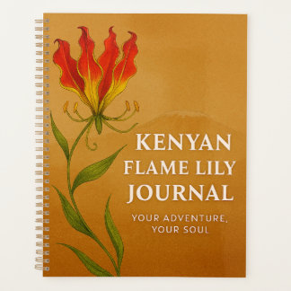Kenyan Flame Lily Journal – Seelenvolle Notizbuch  Planer