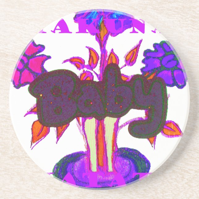 Kenyan Heart Art: Ich Liebe Kenya Sandstein Untersetzer (Vorne)