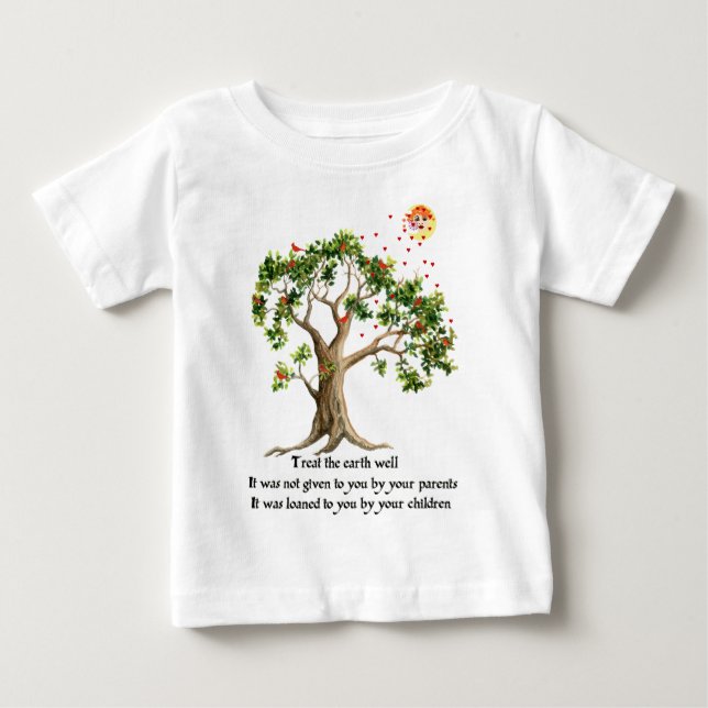 Kenyan-Natur-Sprichwort Baby T-shirt (Vorderseite)