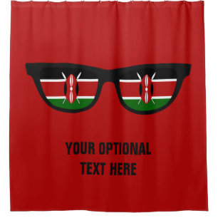 Kenyan schattiert kundenspezifischen Duschvorhang