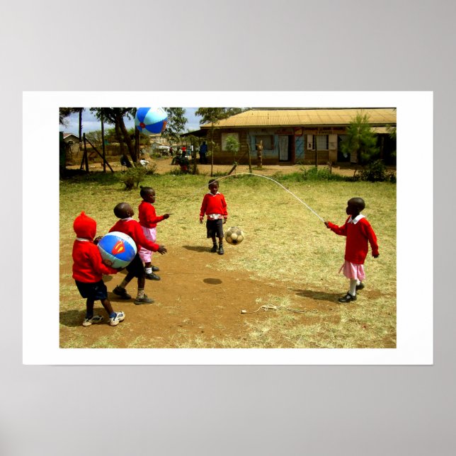 KENYAN SCHOOL KINDER IN KENIA POSTER (Vorne)