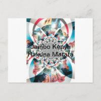 Kenyan Tapestry Kaleidoskop Art Print