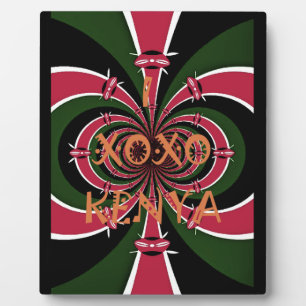 Kenyan Travel Gift - Hugs & Kisses Design Fotoplatte