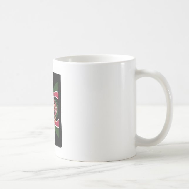 Kenyan Travel Gift - Hugs & Kisses Design Kaffeetasse (Rechts)