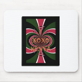 Kenyan Travel Gift - Hugs & Kisses Design Mousepad