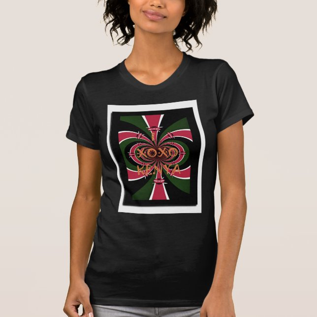 Kenyan Travel Gift - Hugs & Kisses Design T-Shirt (Vorderseite)