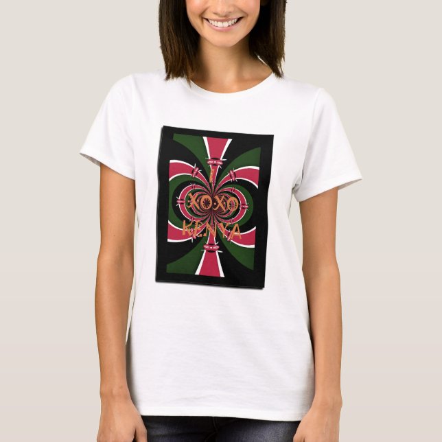 Kenyan Travel Gift - Hugs & Kisses Design T-Shirt (Vorderseite)