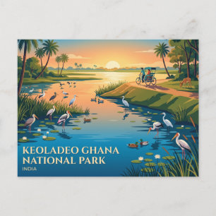 Keoladeo Ghana Nationalpark Indien Postkarte