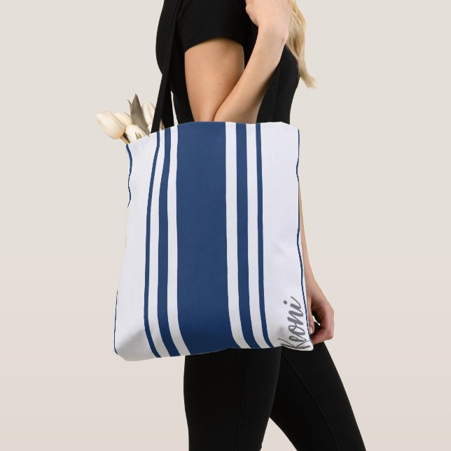 Keoni Minimalistisch Stripes Monogram Tasche (Von Nahem)