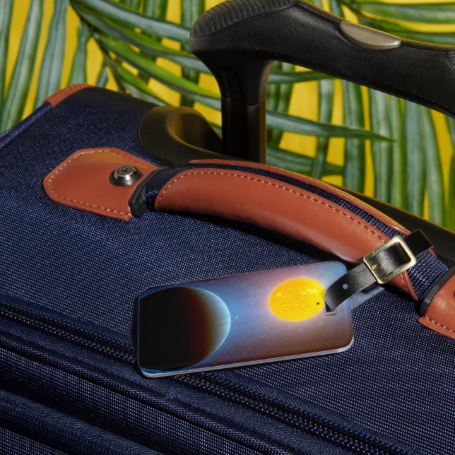 Kepler-10 Star System. Gepäckanhänger (Vorderseite Insitu 3)