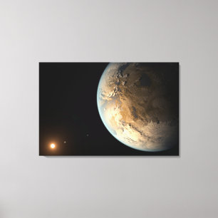 Kepler-186f Orbit eines fernen Sterns. Leinwanddruck
