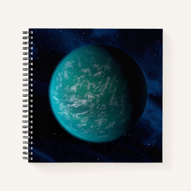 Kepler 22b, ein extrasolarer Planet. Notizbuch (Vorderseite)