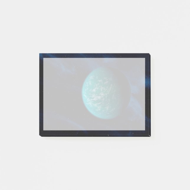 Kepler 22b, ein extrasolarer Planet. Post-it Klebezettel (Vorderseite)
