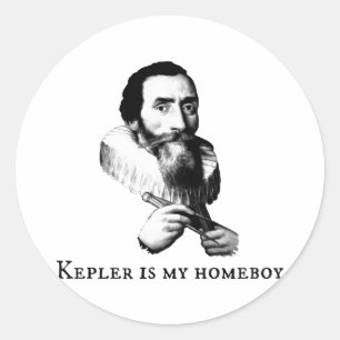 Kepler ist mein Homeboy Runder Aufkleber