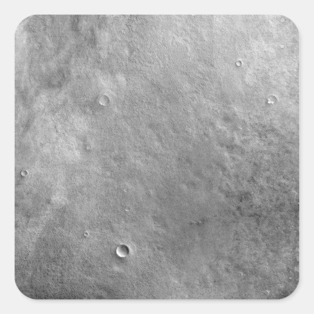 Kepler-Krater auf der Oberfläche von Mars Quadratischer Aufkleber (Vorderseite)