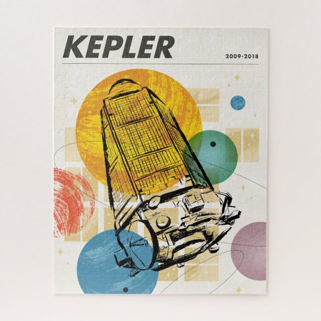 Kepler Space Telescope Poster. (Vertikal)