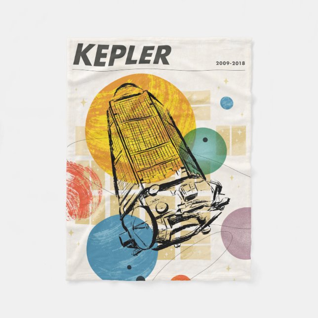 Kepler Space Telescope Poster. Fleecedecke (Vorderseite)