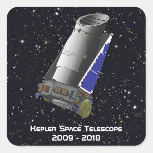 Kepler Space Teleskop Quadratischer Aufkleber
