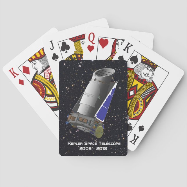 Kepler Space Teleskop Spielkarten (Rückseite)