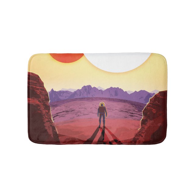 Kepler Space Travel Destination Planet Adventure Badematte (Vorderseite)
