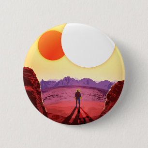 Kepler Space Travel Destination Planet Adventure Button
