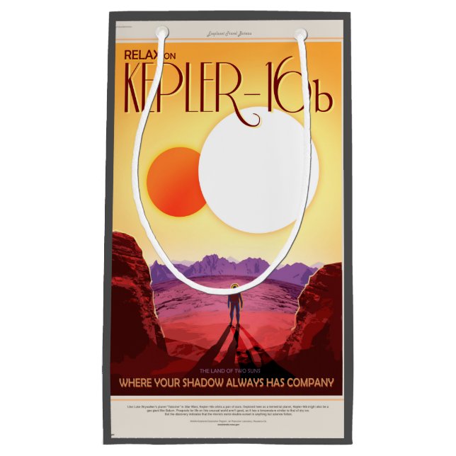 Kepler Space Travel Destination Planet Adventure Kleine Geschenktüte (Vorderseite)