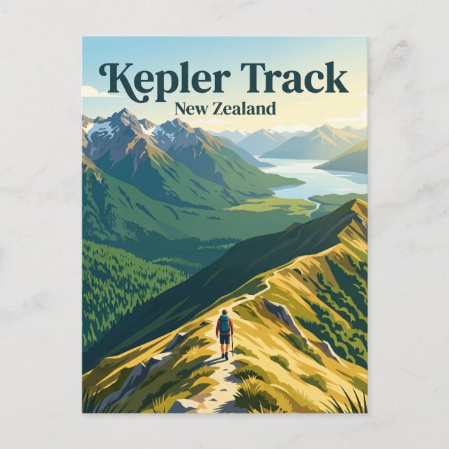 Kepler Track Neuseeland Postkarte (Vorderseite)