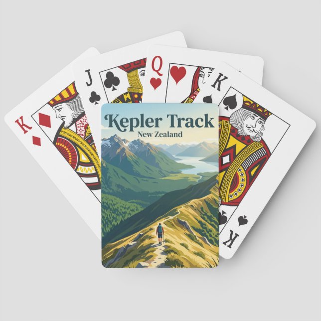 Kepler Track Neuseeland Spielkarten (Rückseite)