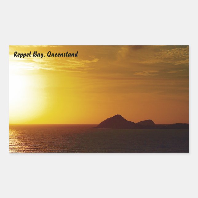Keppel Bay-Aufkleber Rechteckiger Aufkleber (Vorderseite)