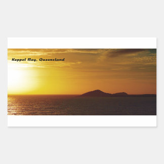 Keppel Bay-Aufkleber Rechteckiger Aufkleber