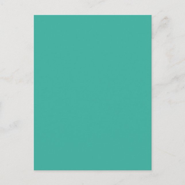 Keppel Solid Color Postkarte (Vorderseite)