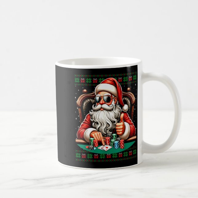 Ker Santa Ker Player Ugly Christmas Sweater  Kaffeetasse (Rechts)