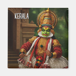 Kerala India Kathakali Performer Travel Magnet
