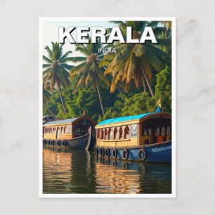 Kerala India Postkarte