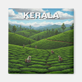 Kerala India Tea Plantation Magnet