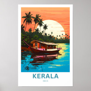 Kerala India Travel Print Poster