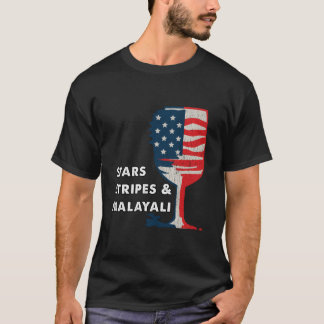 Kerala Malayali Wein Vier-Juli-Feier T-Shirt