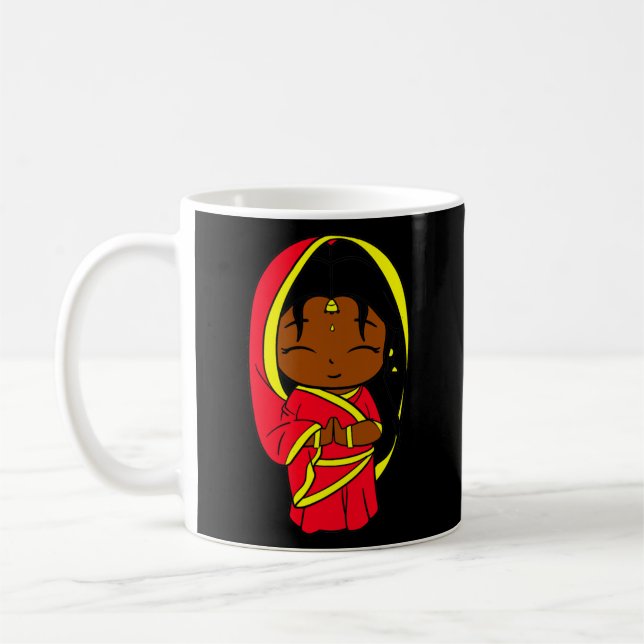Keralite Malayali malayalam indianisches Mädchen i Kaffeetasse (Links)