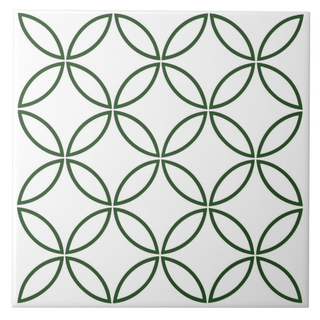 Keramik aus Cloverleaf Lattice Fliese (Vorderseite)