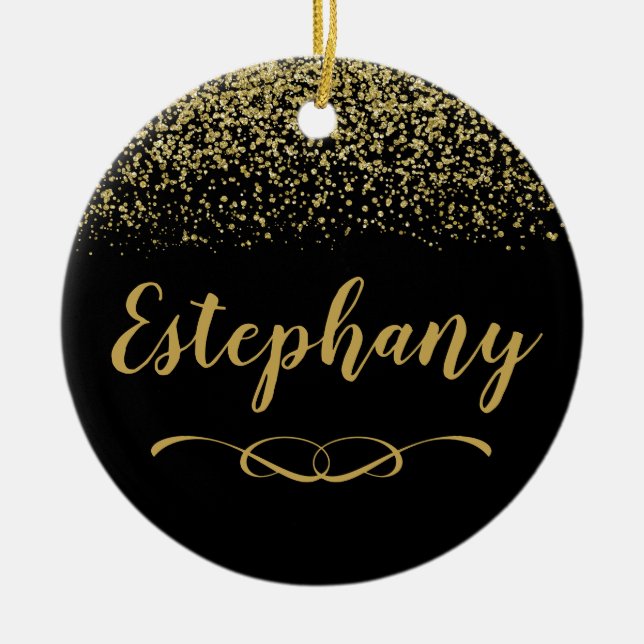 Keramik  aus individuelle Name Ornament (Vorne)