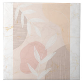 Keramik aus klassischem Marmor und tropischem Leaf Fliese