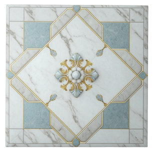 Keramik aus Marmor mit Rose Window Mosaik Fliese